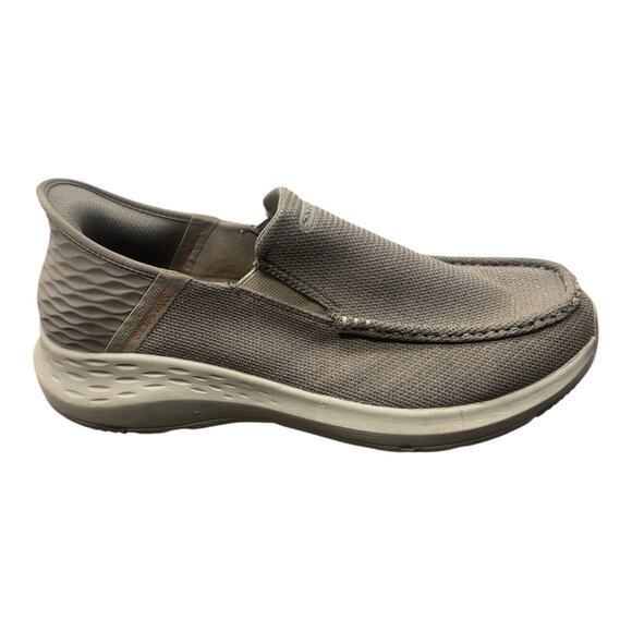 SKECHERS MENS SLIP INS- PARSON-RALVEN TAUPE SLIP ON SHOES 12 CASUAL COMFORTABLE - Picture 6 of 11